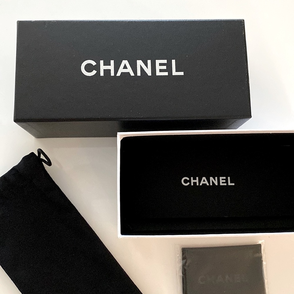 Chanel Authentic sunglasses box and accessories
